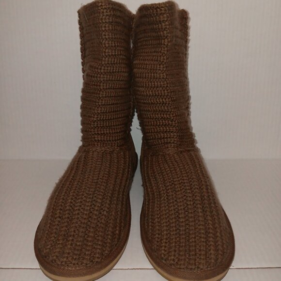 SKECHERS USA KNITTED SWEATER BOOTS - Picture 1 of 13